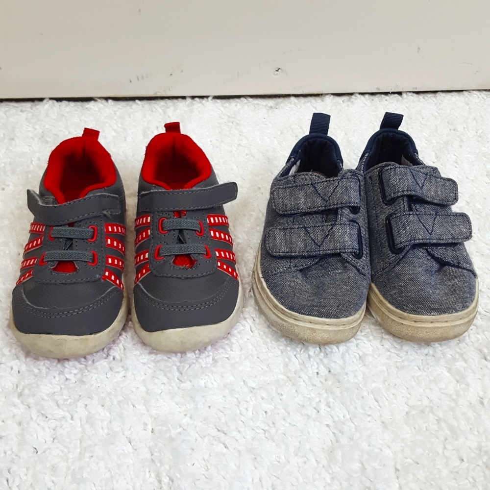 Baby Boy sneaker tennis shoes bundle Size 6 and 7